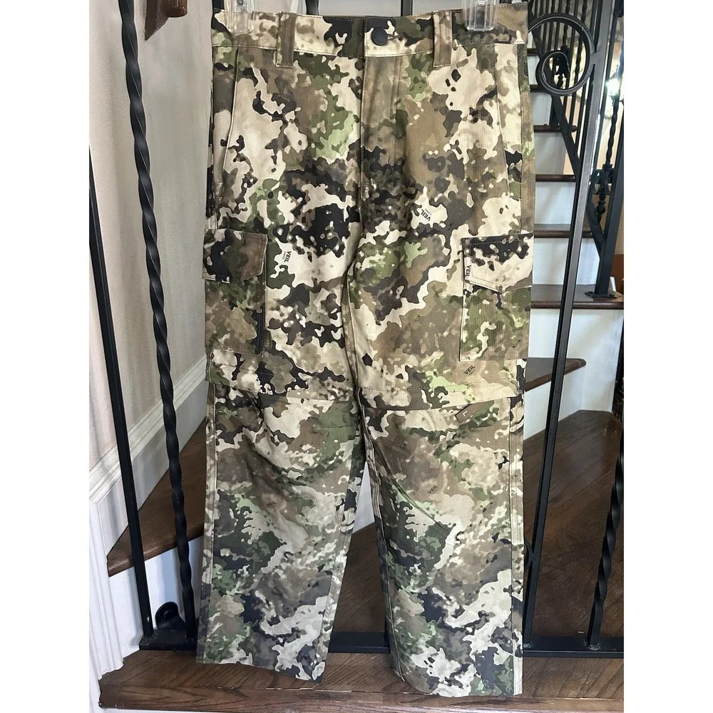 Boy's Size Medium 10-12 Magellan Outdoors Hunting Pants Veil Camo Convertible